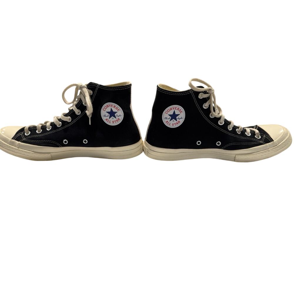Converse Chuck Taylor All Star High Top Canvas Sneaker Black/White/Red CDG
